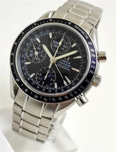 pre owned omega speedmaster day date|omega chronometer triple date 3220.50.